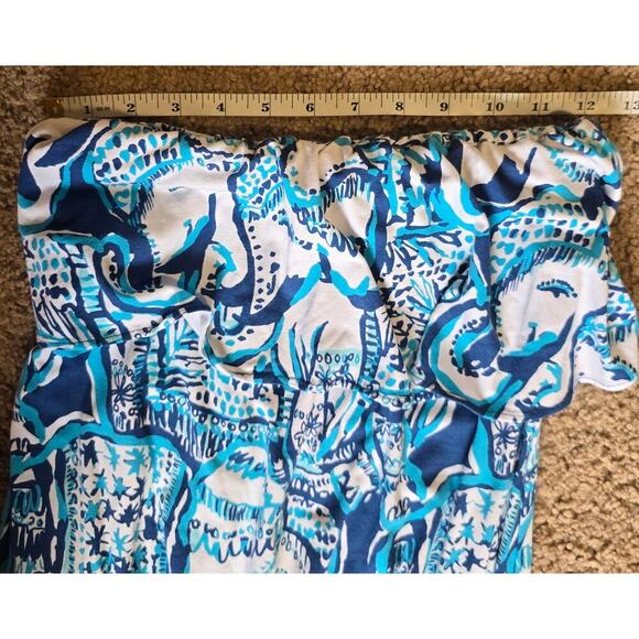 Lilly Pulitzer Ailsie Jumpsuit Indigo Keep on Trunkin - Picture 10 of 13